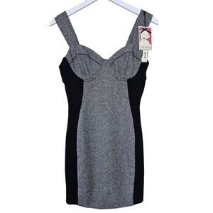 Yoana Baraschi NWT Wool Blend Underwire Mini Dress Sz 4